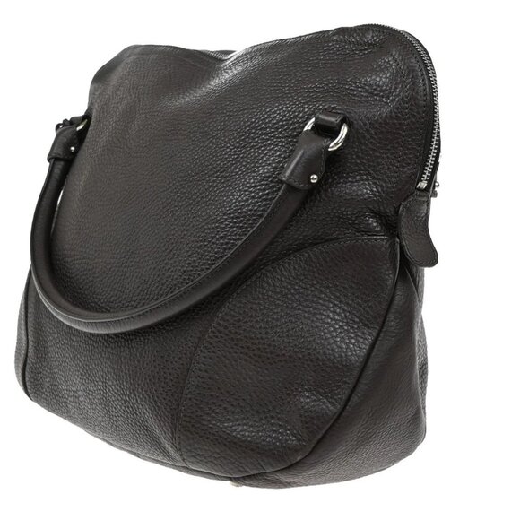 SALVATORE FERRAGAMO Logo Gancini Shoulder Hand Bag Leather Brown - Picture 2 of 16